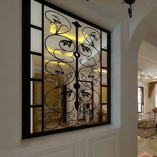 Custom Spray Coating Wrought Iron Storm Door With Hot Dip Galvanized