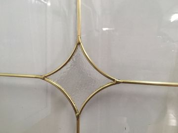 Metal Frame Cabinet Door Glass Panels Moisture Proof Board Plywood