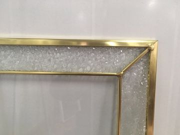 Metal Frame Cabinet Door Glass Panels Moisture Proof Board Plywood