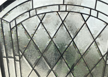 S010 Patterned Decorative Bathroom Window Glass Heat Insulation Various Shape