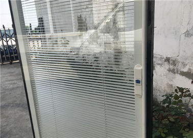 22"*64" Inch Blinds In Glass , White  Tempered Glass With Blinds Inside