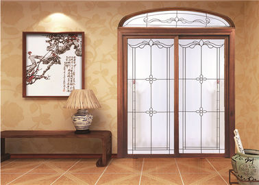 EU House Sliding Glass Door Wood Grain / Orange Peel / Flush Surface