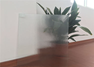 Clear Decorative Patterned Glass Antifouling Anti Scouring Hinder Vision