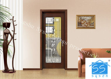 Custom Glass Panels For Doors , 16-30 Mm Decorative Stained Glass