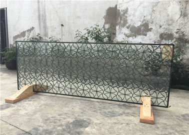Hollow Decorative Window Glass Panels 08"*36" Brass Clean 16-30 Mm Thickness