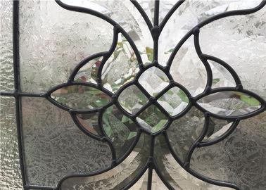 16-30 mm Window Glass Panels , Brass Nickel Patina Custom Glass Window Panels