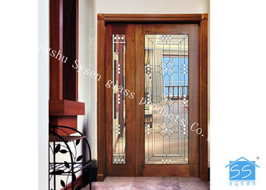 Decorative Sliding Glass Door Privacy Sound Proof Rectangle Square Glass