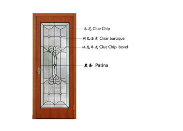 Doors Window Decorative Patterned Glass Thermal Sound Insulation Keep Warm