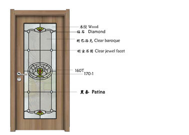 Architectural Wall Decorative Frosted Glass , Patterned Window Glass 1.6-30 Mm Thickness