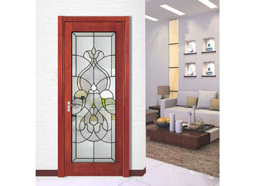 Polished Hollow Structure Durable Clear Beveled Glass Panels For Window / Door / Curtain