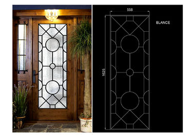 Mosaic Classical Wrought Iron Glass Agon Filled 15.5*39.37 Oval Shaped