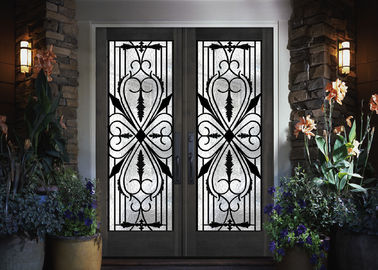 Traditional Custom Spray Coating Wrought Iron Glass With Hot Dipfabricated