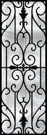 Traditional Custom Spray Coating Wrought Iron Glass With Hot Dipfabricated