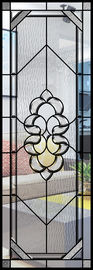 Clear / Bronze Exquisitely Custom Beveled Glass Panels Stunningly Flat Round