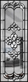 Visual Texture Decorative Bathroom Window Glass , Custom Glass Window Panels Obscurity