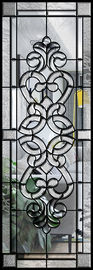 Energy Saving Decorative Art Glass Window Panels , Embroidered Inlay Glass Sheets
