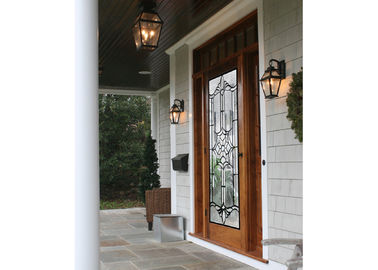 Sidelight Decorative Panel Glass , Architectural Stained Glass Door Panels