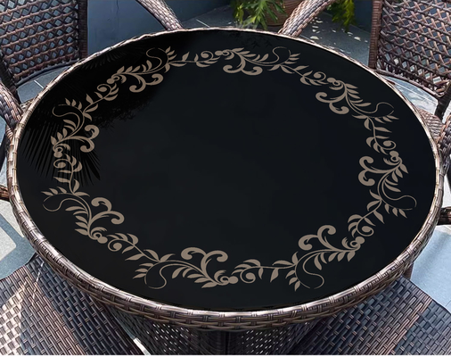Round Glass Coffee Table with Metal Base Stylish and Practical Furniture