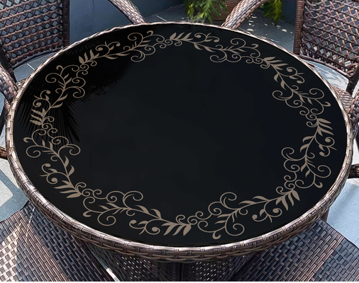 Round Glass Coffee Table with Metal Base Stylish and Practical Furniture