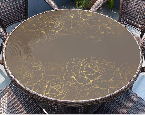 Round Glass Coffee Table with Metal Base Stylish and Practical Furniture