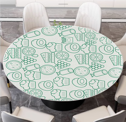 Rattan glass table