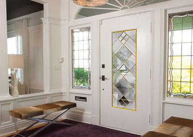 Original Artwork Architectural Decorative Stained Glass Door Panels Nouveau Art Deco