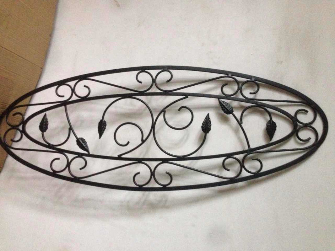 Round / Square Steel Wrought Iron Glass Tempered Durable Antiseptic
