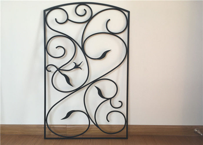22&quot;*36&quot;  Wrought Iron Glass Hollow Structure Stained / Polished Surface Finish