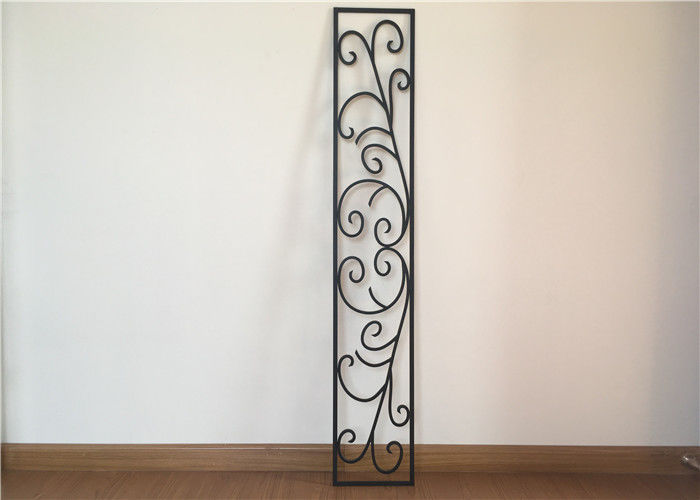 Custom Wrought Iron Entry Doors Thickness 30 Mm S509 Type Iron Mosaic Glass