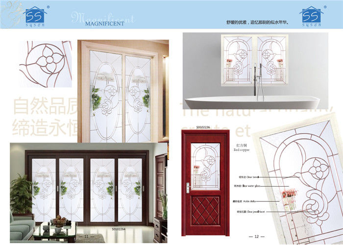 Tempered Decorative Glass Windows Bump Resistant Keeping Warm Various Shape