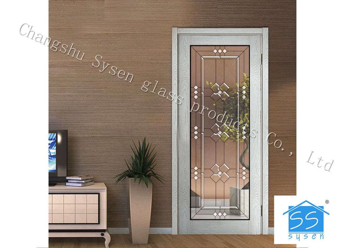 Entry Door Decorative Panel Glass 22&quot; * 64&quot; / Custom Size Steel Frame Material