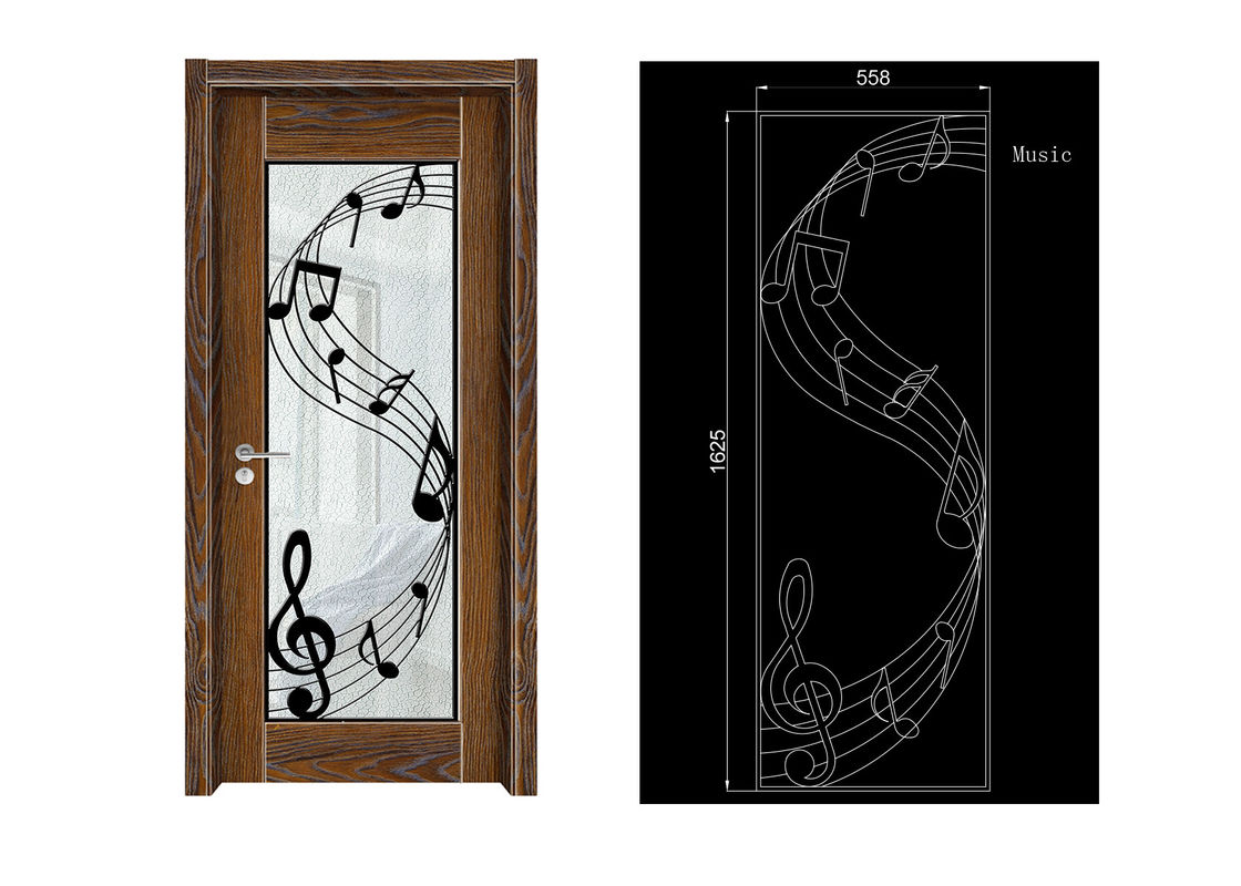 Steel House Luxury Double Door Wrought Iron Door Glass Agon Filled 22*64inch Size Shaped