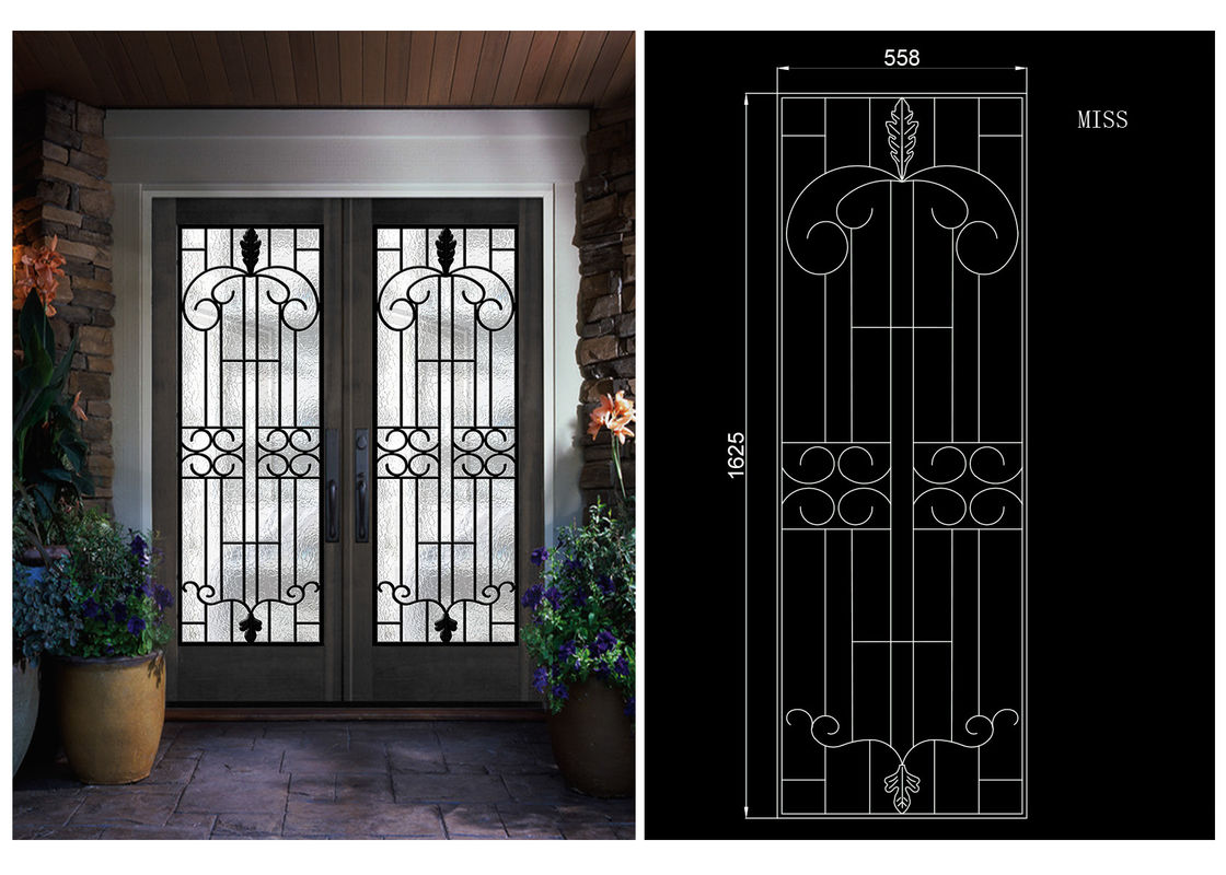 OEM High Level Sound Insulation Inlaid Door Glass for Building Decorative Art Glass