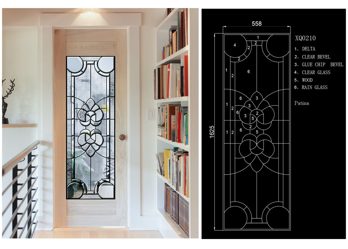 Solid Flat Tempered Decorative Glass Windows Private Imports Series Finely Detailed