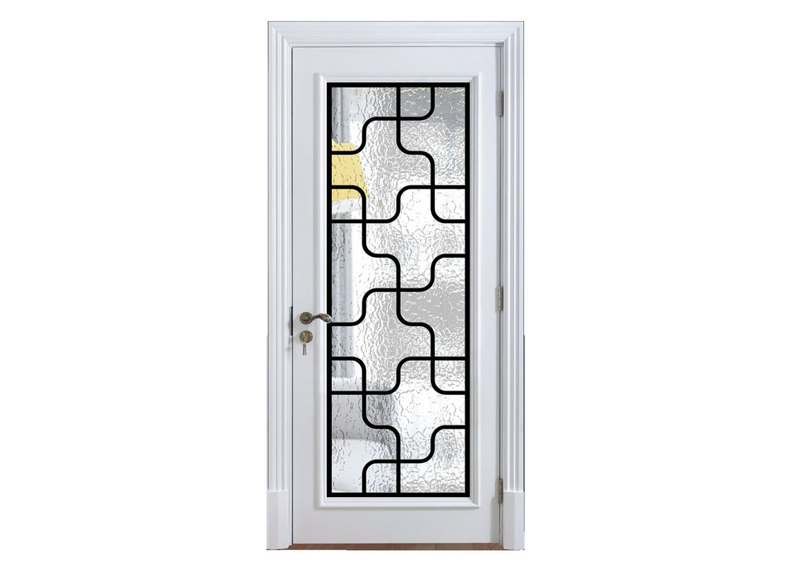 Custom Decorative Glass Panels For Front Doors Add Low E / Argon Gas To Any Style